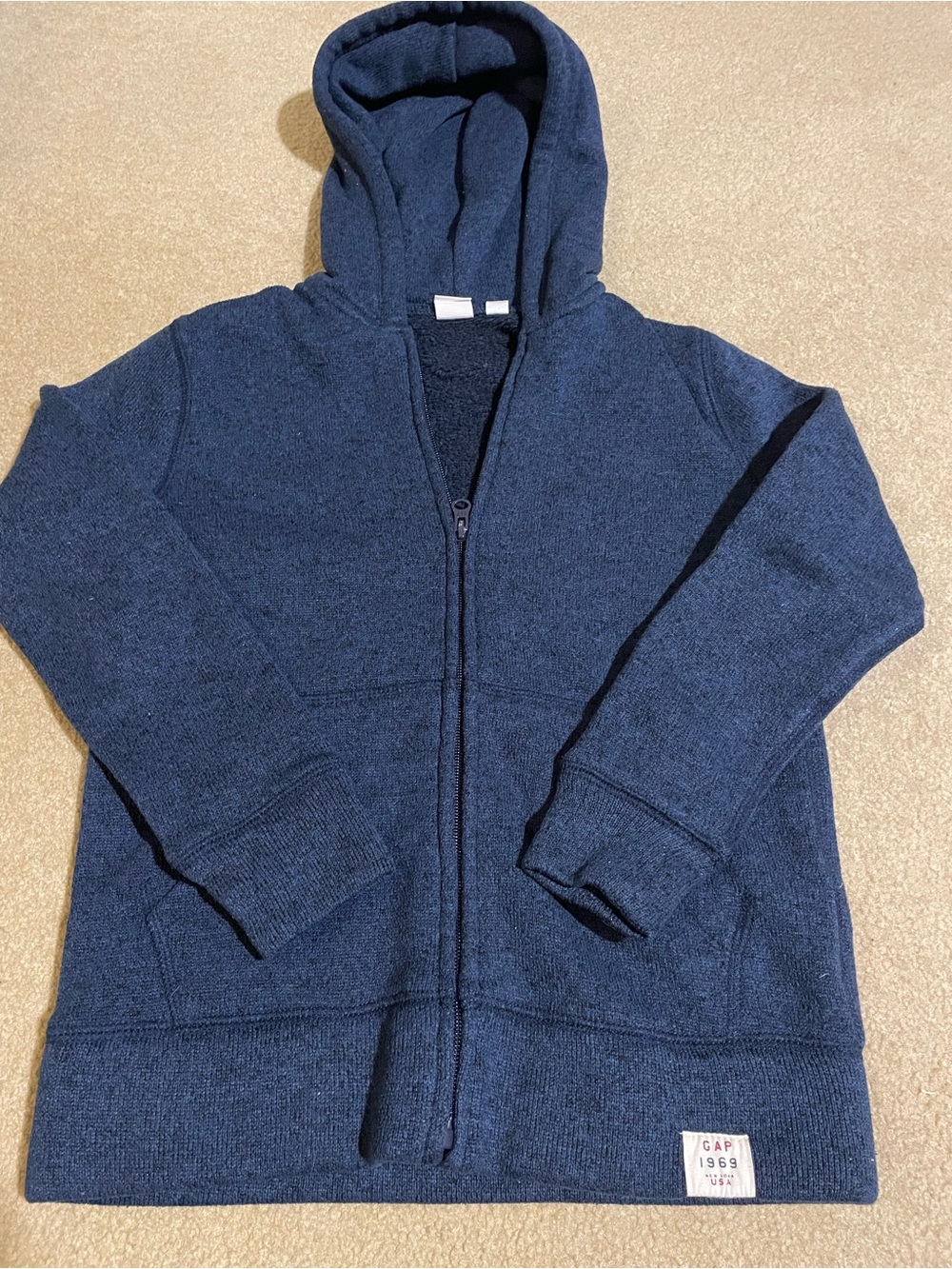 GAP Kids Navy 1969 Full Zip Hoodie